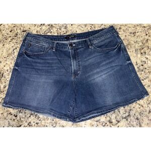 Dear John American Classic Denim Shorts Size 32 True Blue Stretch Jean Shorts